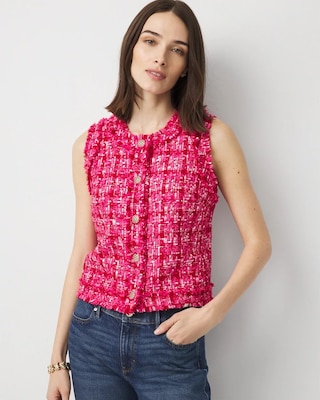 【maison de Dolce. 】candy tweed vest 中古・古着通販】maison de Dolce. (メゾンドドルチェ) candy tweed